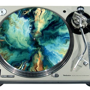 Slipmat Slip Mat Scratch Pad Vilt voor elke 12" of 7" LP DJ Vinyl Draaitafel Platenspeler Custom Graphical *Paint Mix 1
