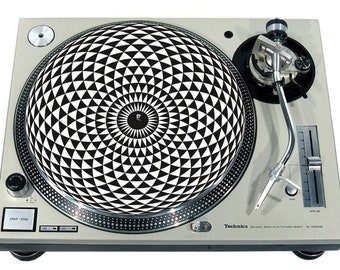 Slipmat Slip Mat Scratch Pad Felt for any 12" or 7" LP DJ Vinyl Turntable Record Player Custom Graphical *Ball Eye 1