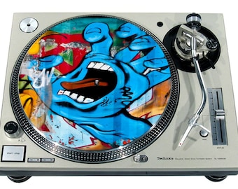 Slipmat Slip Mat Scratch Pad Felt for any 12" or 7" LP DJ Vinyl Turntable Record Player Custom Graphical *Graffiti 5