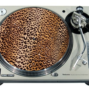 Slipmat Slip Mat Scratch Pad Felt for any 12" or 7" LP DJ Vinyl Turntable Record Player Custom Graphical *Leopard Print 2