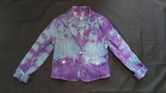 purple tie dye jeans