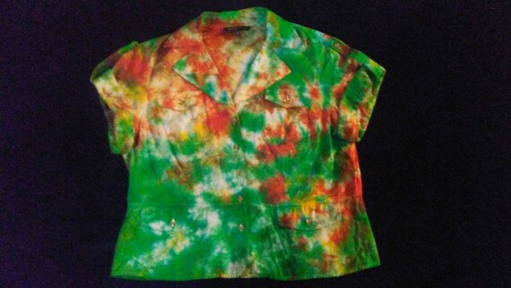 tie dye dress shirt