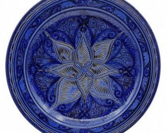 Piatto Ceramica Terracotta Parete Portata Etnico Marocchino Marocco 2204211227