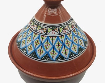 Tajine Pentola Terracotta Piatto Etnico Marocchino Tunisino XL 32cm 2910201102