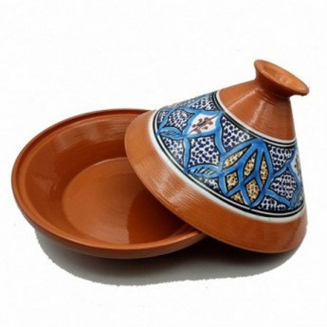 Tajine Terracotta Pot Tunisian Moroccan Ethnic Plate L 27 Cm Etsy