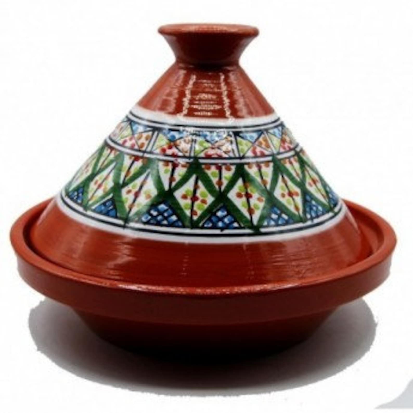 Tajine In Terracotta Marocchina 32cm - Pentola Per Couscous E Stufati Su Fornelli E Forno - Foto 9
