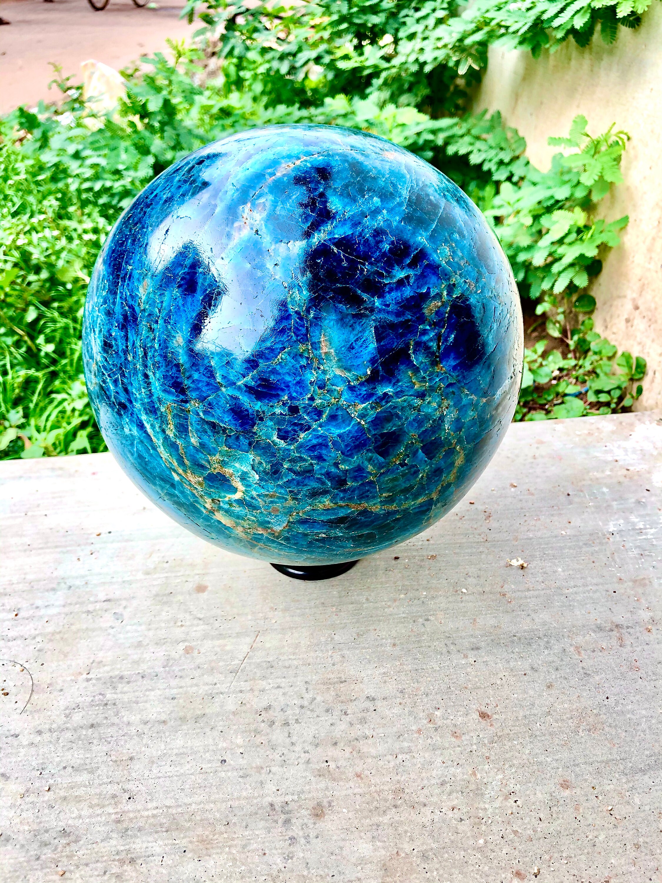 Natural Large Apatite Crystal Sphere 8 inches Etsy