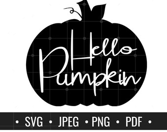Hallo Kürbis SVG, Herbst SVG, Kürbis SVG, Halloween Kürbis svg, Herbst svg