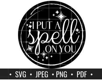 Ich habe dich verzaubert SVG, Halloween Shirt SVG, Halloween Clipart SVG, Halloween svg, SVG-Dateien Halloween, niedliche Halloween svg,