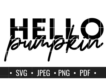 Hallo Kürbis SVG, Herbst SVG, Kürbis SVG, Halloween Kürbis svg, Herbst svg