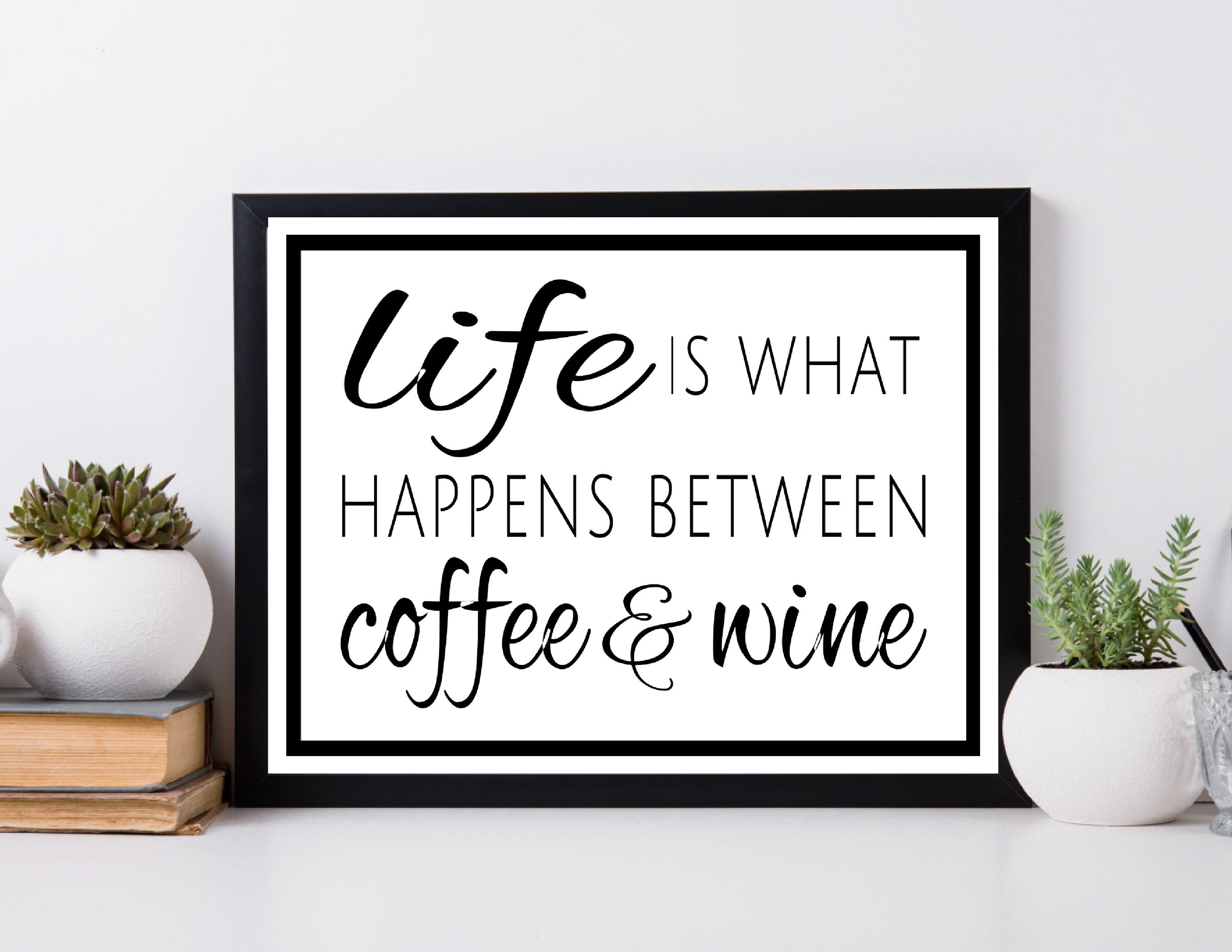 Kitchen Decor Printable Wall Art Coffee Sign Coffee Decor Etsy