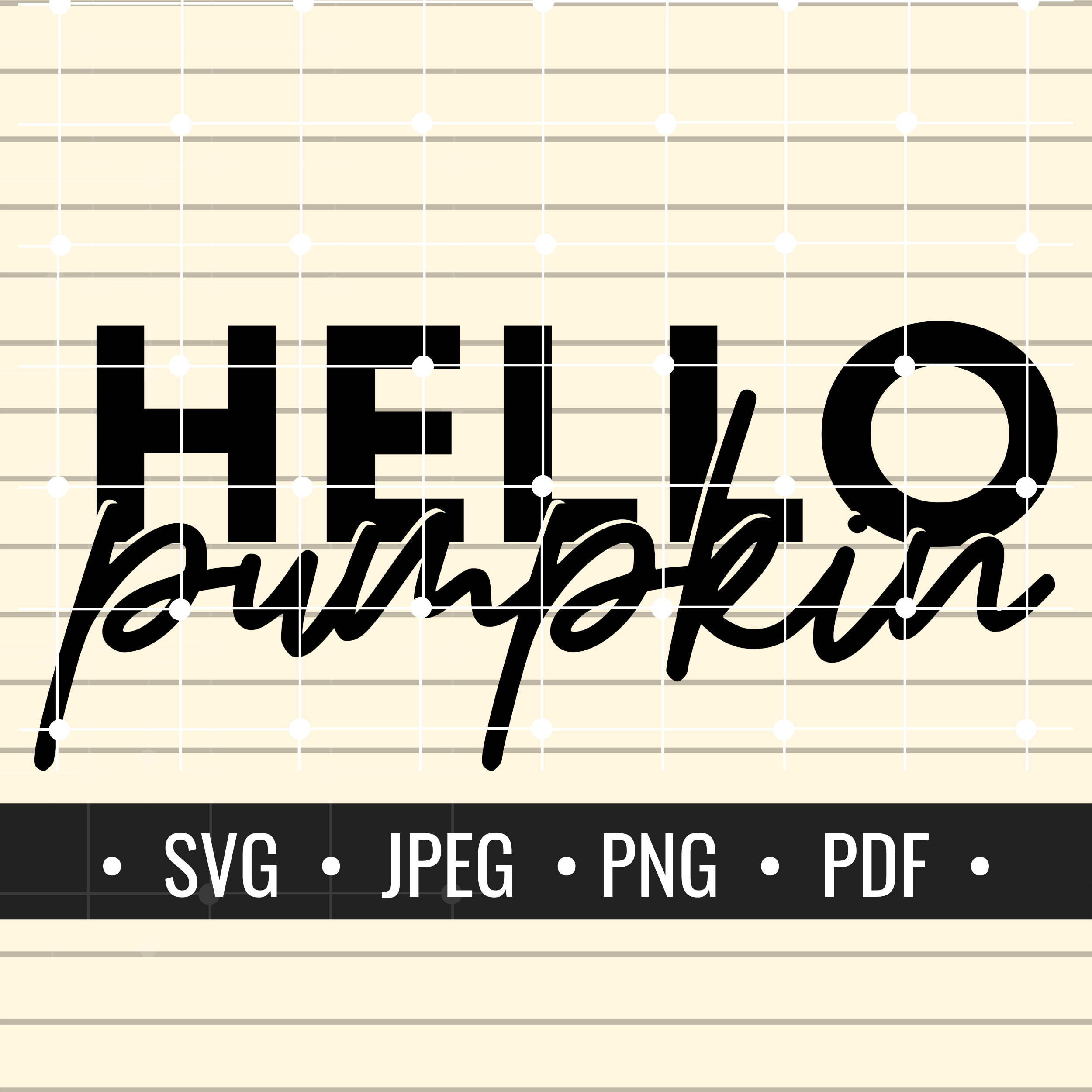 Hello Pumpkin SVG Fall SVG Pumpkin SVG Halloween Pumpkin - Etsy