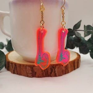 Acrylic Hatchet Earrings, Acrylic Earrings, Punk Earrings, Goth Earrings, Unique gift