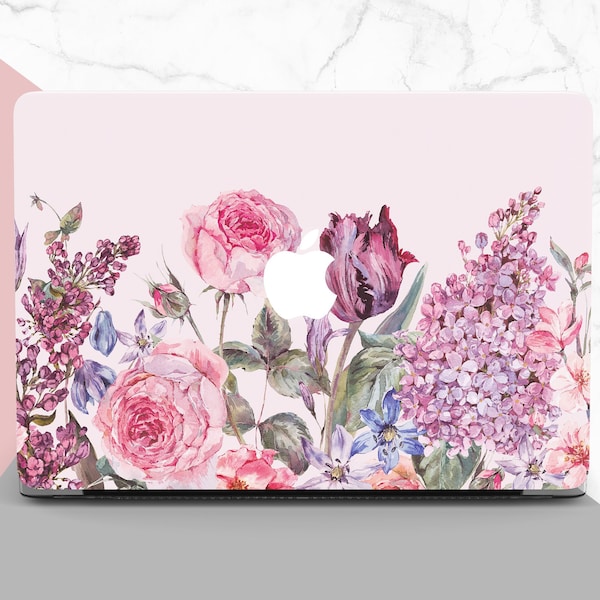 Pink Roses MacBook Air 13 inch Case MacBook Pro 15 Case Flowers MacBook Air 11 Case MacBook Pro Retina 15 Case MacBook Pro 13 Case D0136