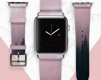 Gradient Watch Strap 38mm Apple Watch Strap Ladies Watch Gift Pink Apple Watch Band Series 1 2 3 4 Leather Apple Watch Bands iWatch PD0020