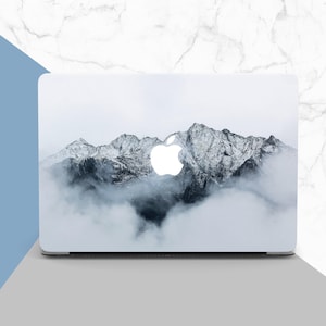 Cloudy Mountains Macbook Case: Lightweight Protective Cover