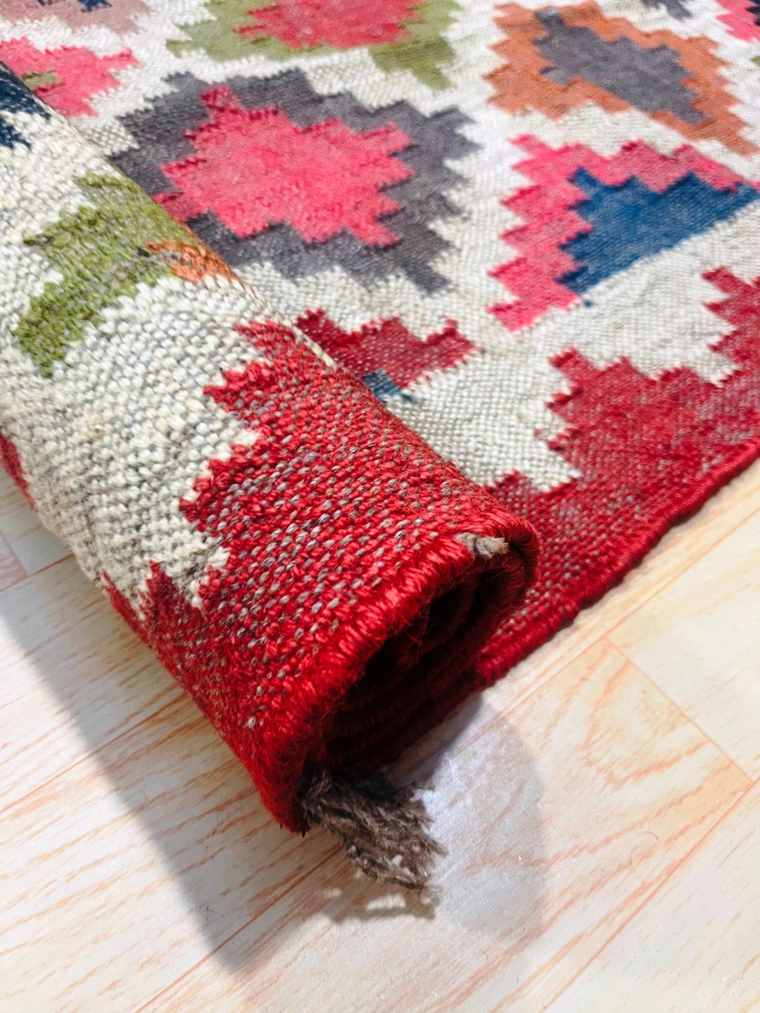 Large Rug 9x13 Handwoven Wool Jute Carpet Rugs Christmas Etsy