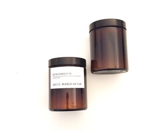 SOYBEAN WAX CANDLE - BERGAMOT | Invigorating scented candle