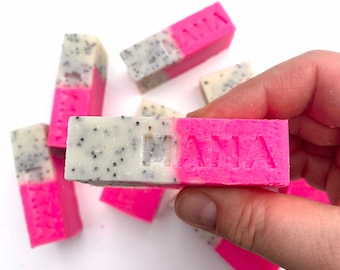 MAMA Soap - MANDARIN & NEON PINK | Fruity, colorful soap bar
