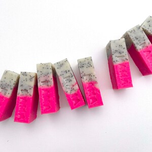 MAMA Soap MANDARIN & NEON PINK Fruity, colorful soap bar image 4