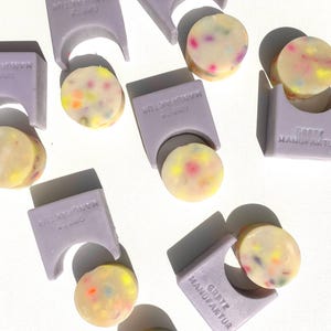 NADINE soap round and square | fruity, colorful, soap, vegan, gift, nourishing