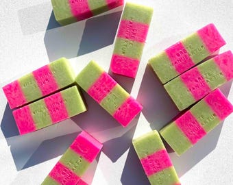 Personalized HEDI soap with GINKO & LIME | invigorating, colorful, soap, vegan, gift, nourishing