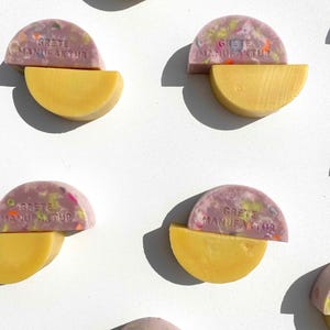 NADINE Soap Two Crescent Moons | fruity, colorful, soap, vegan, gift, nourishing