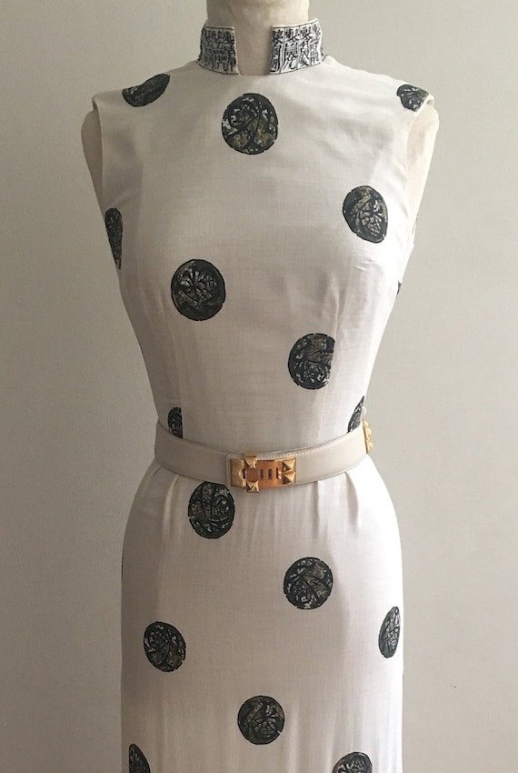 Alfred Shaheen Vintage Linen Summer Dress