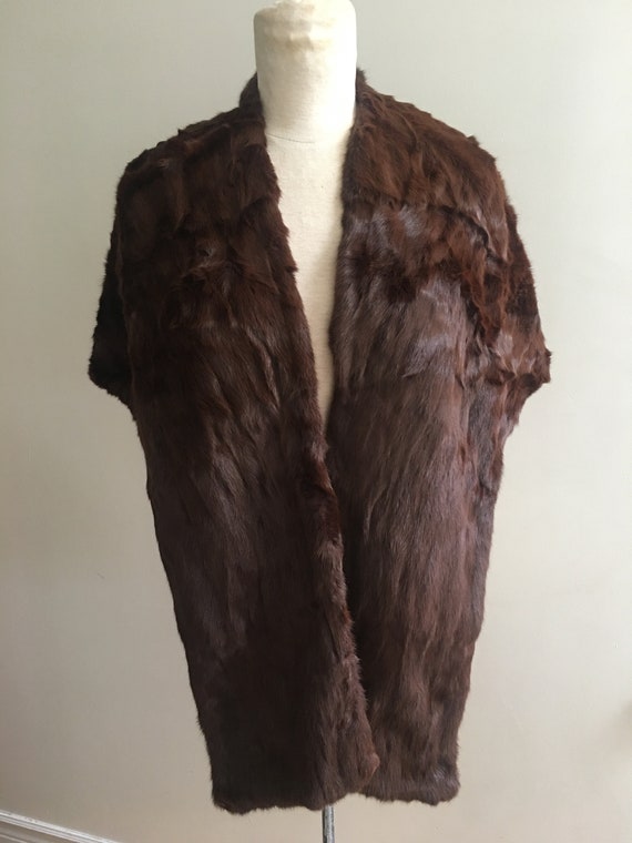 Thin vintage fur wrap - Gem