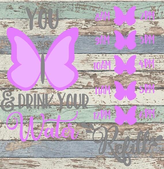 Free Free 100 Butterfly Water Tracker Svg SVG PNG EPS DXF File