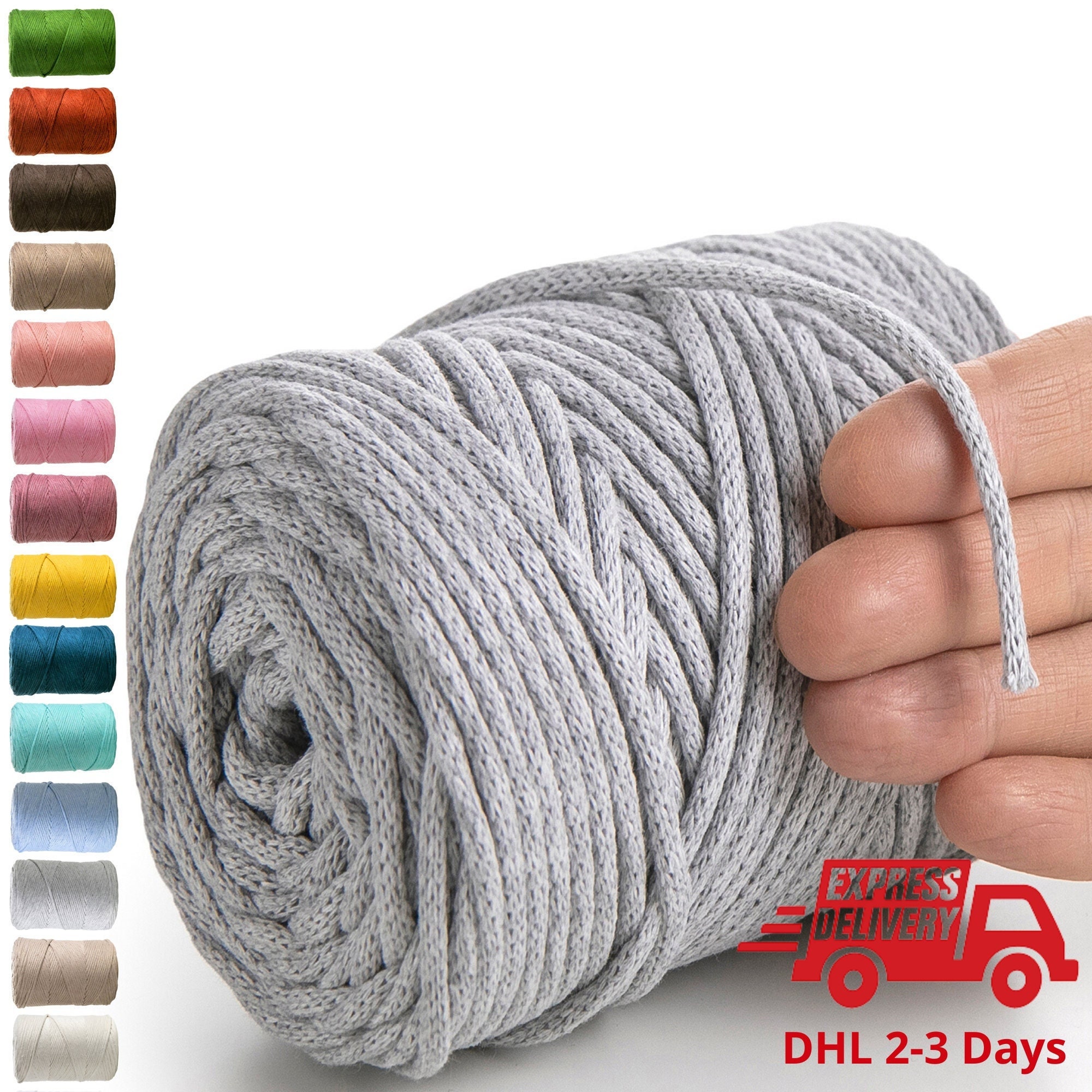 1meter of Cotton Rope, Made From High-quality Cotton Yarn, Thick Rope,  Thick Macrame Rope 