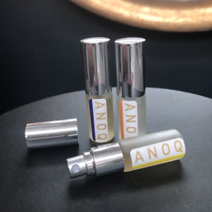 Kit of different home perfumes, made in France (in Grasse), set of 3 sprays for aromatic diffusor, glass sprays 5ml. ANOQ Cocoon Collection