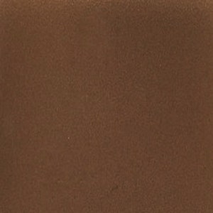 May include: A close-up of a brown leather surface. The leather has a smooth, even texture.