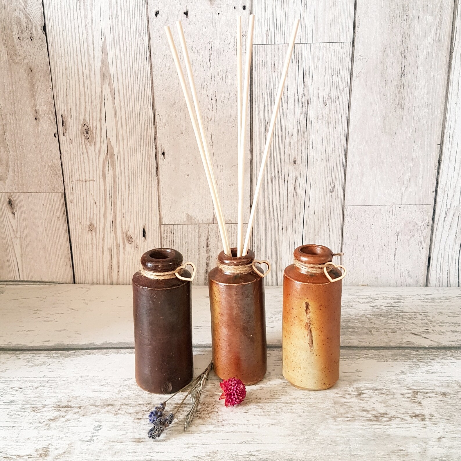 Vintage Ink Bottle Diffuser Brown Stoneware Ink Well Etsy