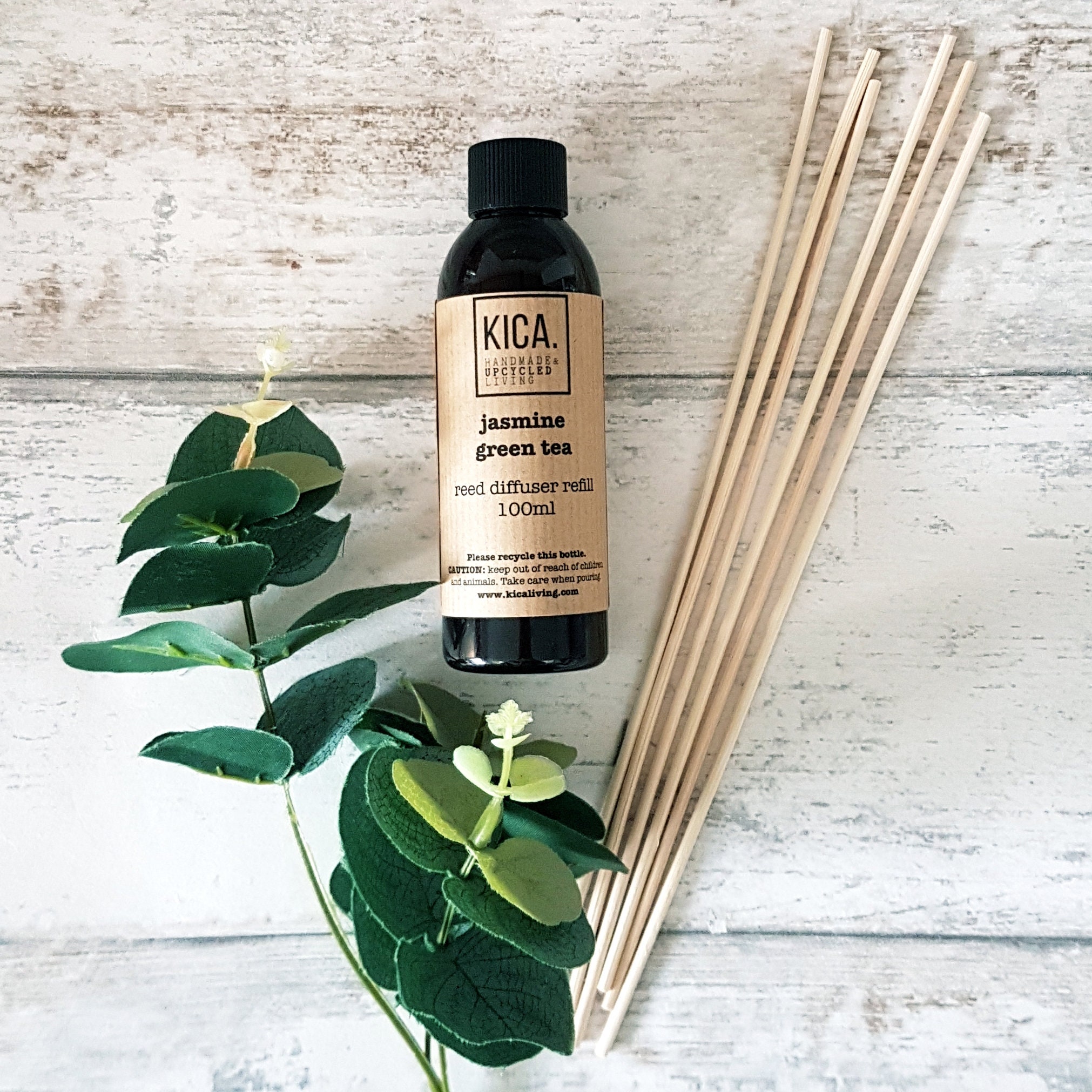 Jasmine Green Tea Reed Diffuser Refill Diffuse oil refill Etsy