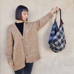 Furoshiki, Furoshiki-Tasche, karierter Stoff