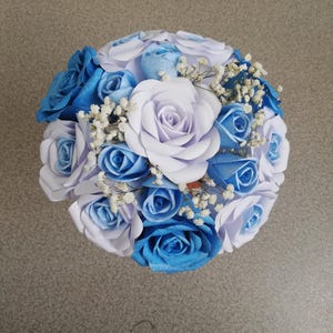 Bouquet da sposa, rose di carta, fiori secchi, campagna francese, decorazione cottage, fiori séchées