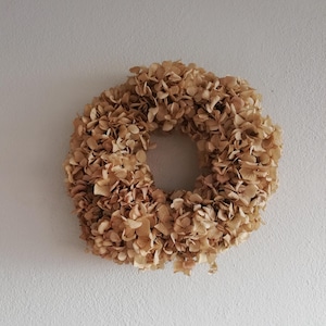 hydrangea wreath, flower wreath , 45 cm diameter, door wreath, christmas decoration , wall decoration