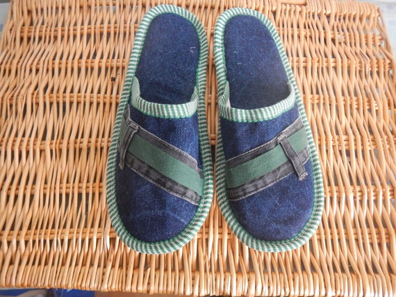 For Sondra Y Hill jeans slippers denim recycled smart gift, unisex Size 41