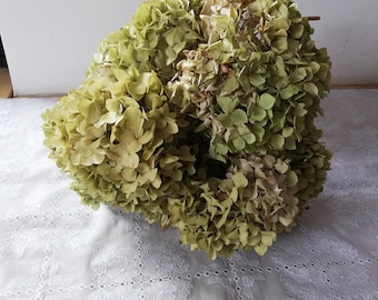 hydrangea   8 Dried Hydrangea flowers, Wedding bouquet, Dried flower,Cottage decoration, Centerpiece,  fleurs séchées