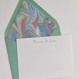 Ensemble de papeterie ligné | Cartes de correspondance personnalisées
