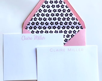 Personalized Notecards with Lined Envelopes | Personalized Notecards