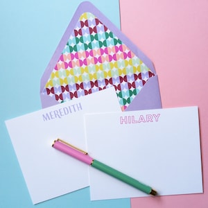 Lined Stationery Set | Personalized Notecards
