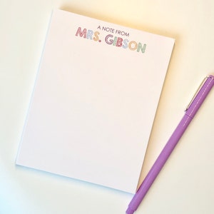 Blocco note per insegnanti / Regali per insegnanti / Regalo personalizzato per insegnanti