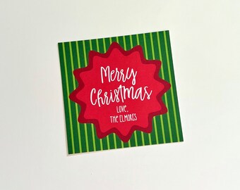 Personliga julklappsetiketter | Presentklistermärken