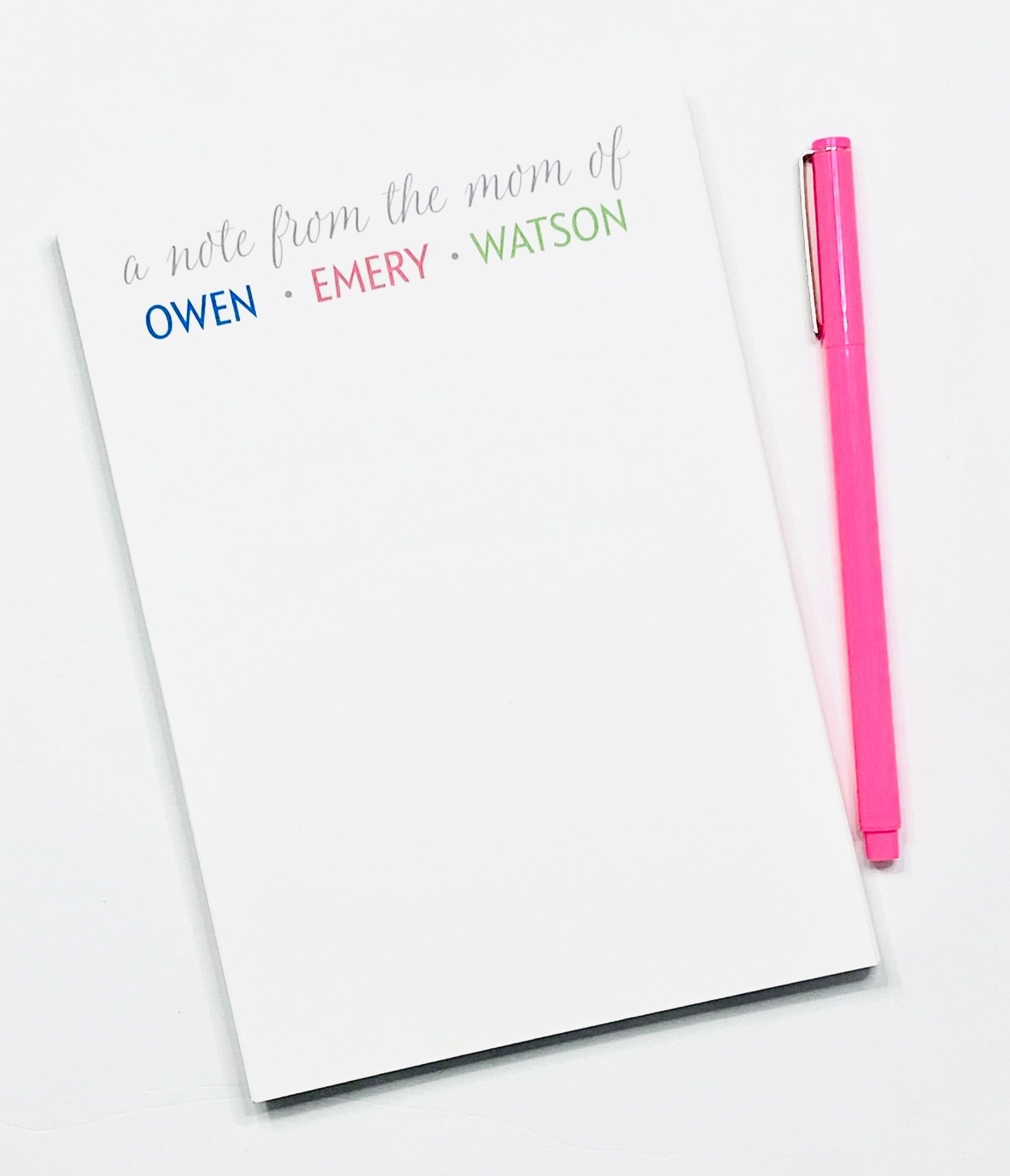 From the Mom of Notepad Personalized Notepads Etsy
