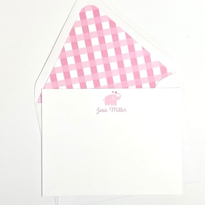 Elephant Stationery | Personalized Stationery | Girls Stationery | Baby Stationery