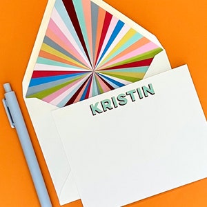 Lined Stationery Set | Personalized Notecards