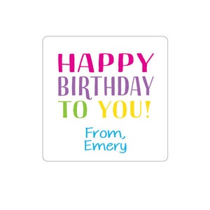 Personalized Birthday Stickers, Gift Stickers, Birthday Stickers, Labels, Kids, Children