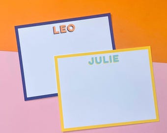 Shadow Text Stationery | Personalized Stationery